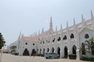 The St. Thomas Basilica in Mylapore, in the city of Chennai, India, is one of only three church in the world to have been built over the tomb of an apostle of Jesus. (JG Photo/Wahyuni Kamah)