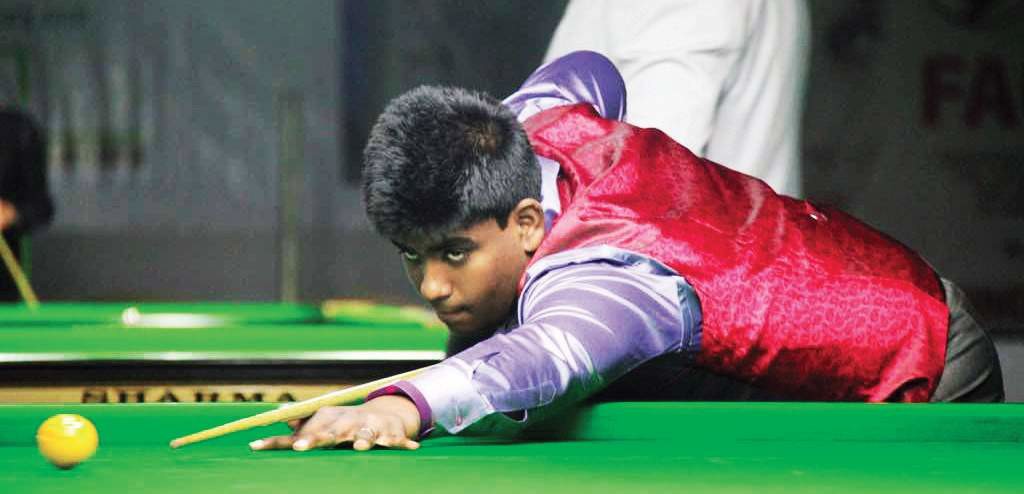 S Shrikrishna at a billiards tournament